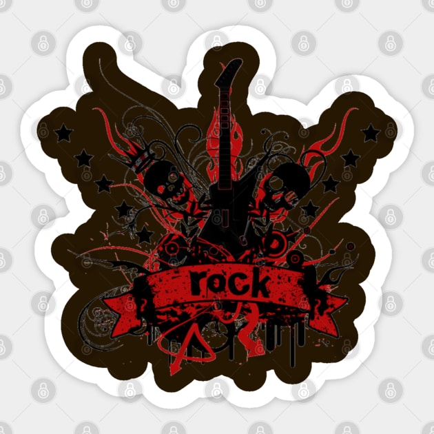 Rock Sticker by Merilinwitch